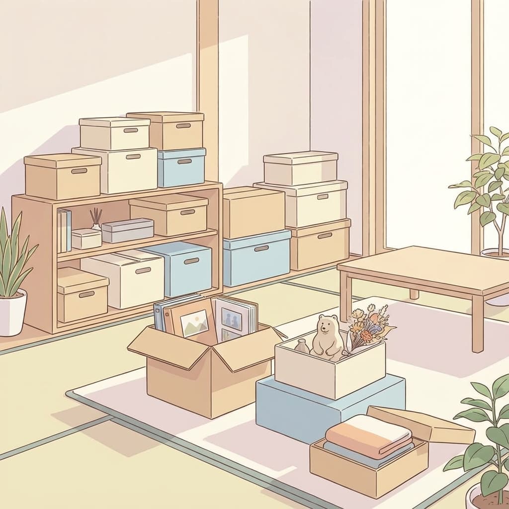 明るい住まいのイラスト